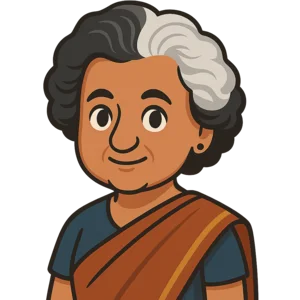 Portrait of Indira Gandhi