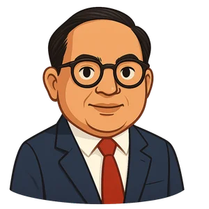 Portrait of B. R. Ambedkar