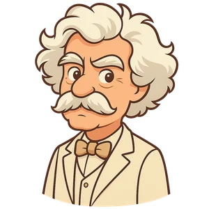 Portrait of Mark Twain