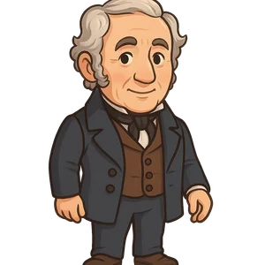 Portrait of George Stephenson