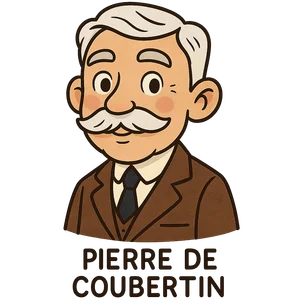 Portrait of Pierre de Coubertin