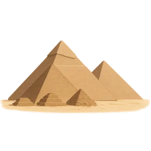 Illustration of Pyramids of Giza