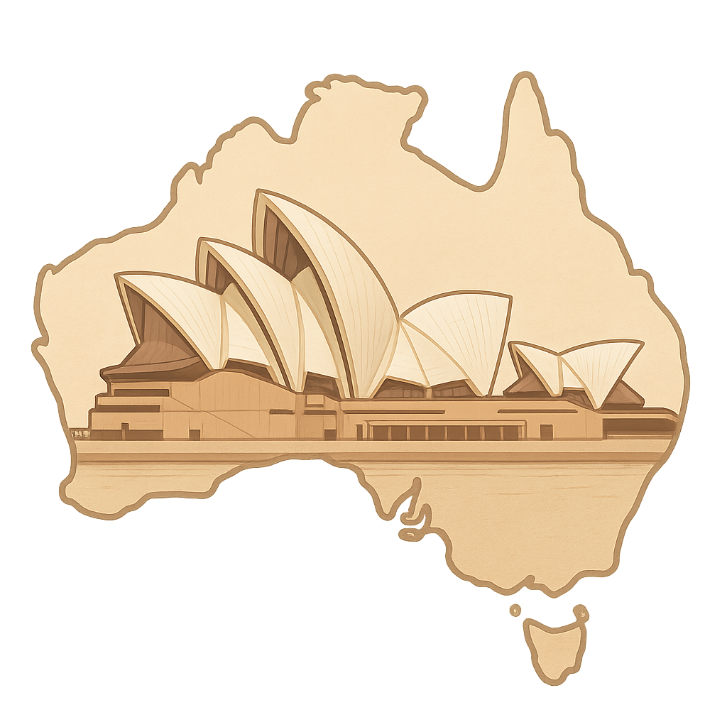 Illustration of Australia (continent)