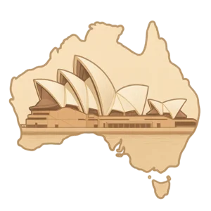 Illustration of Australia (continent)