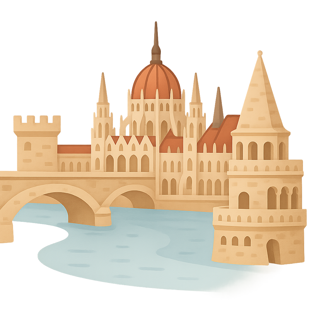 Illustration of Danube River