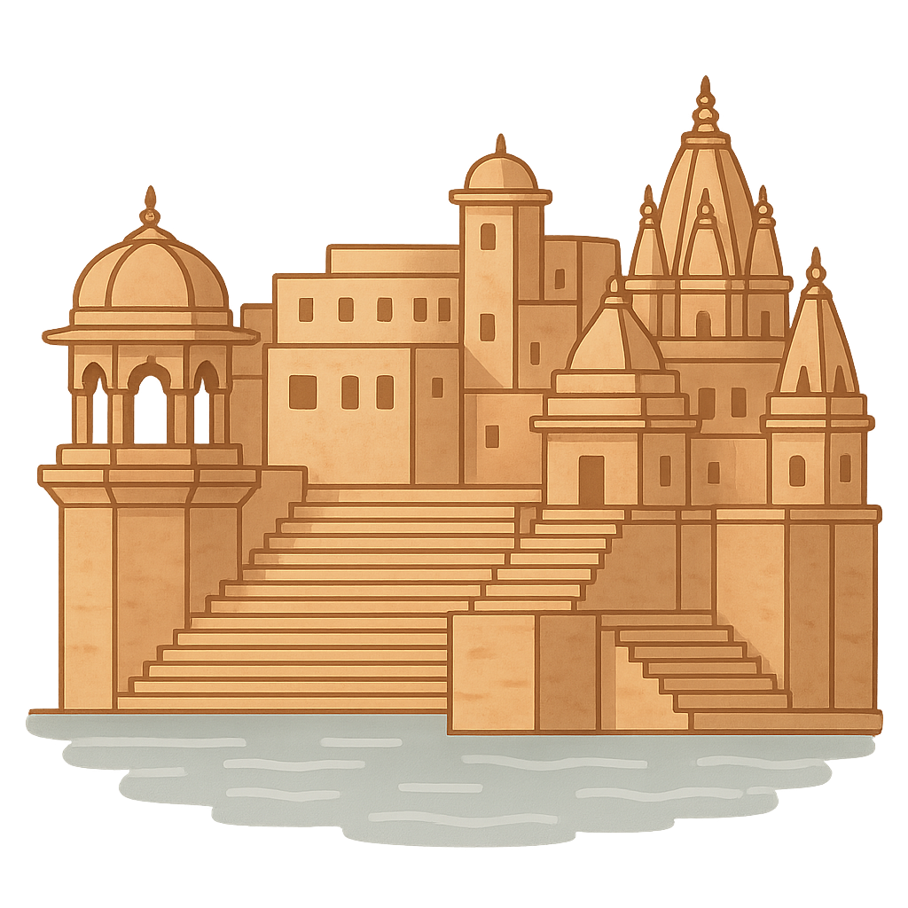 Illustration of Ganges River