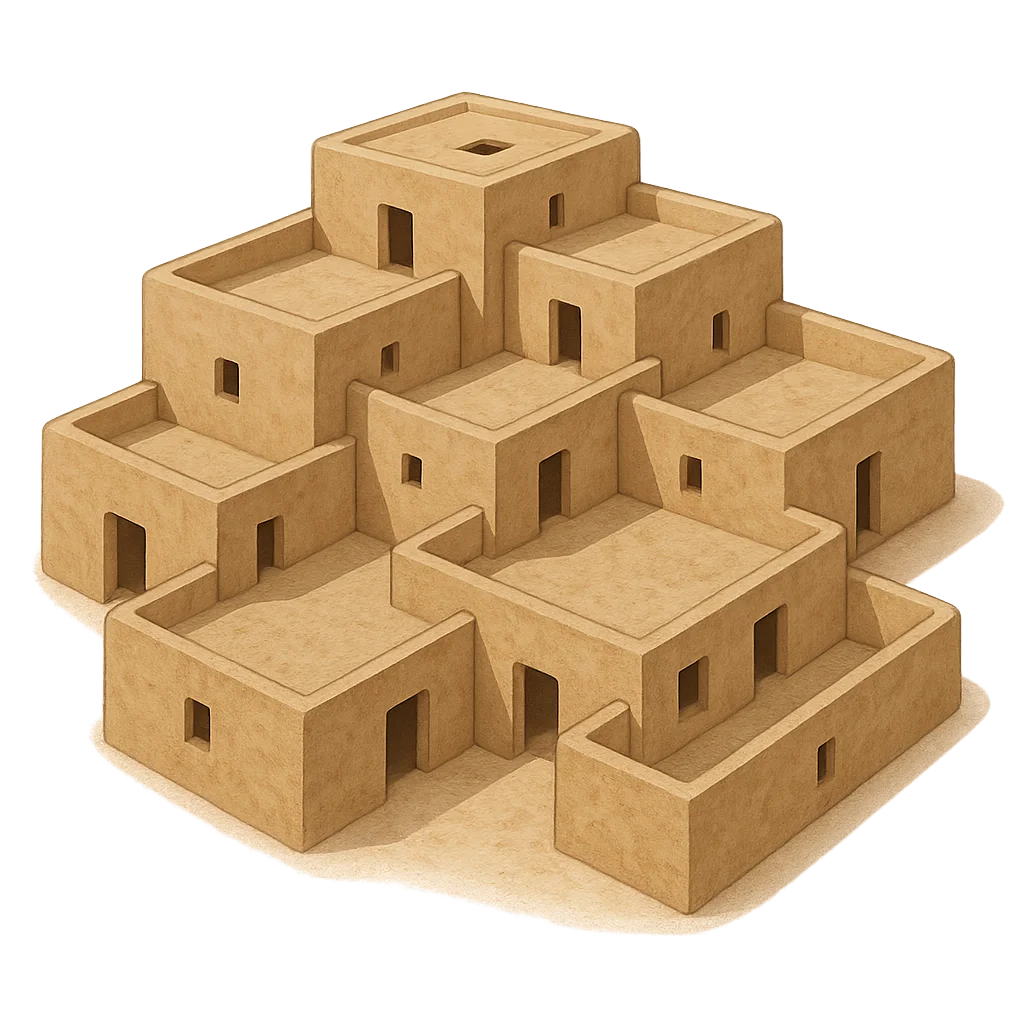 Illustration of Çatalhöyük