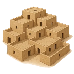 Illustration of Çatalhöyük