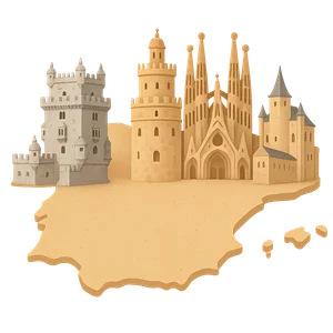 Illustration of Iberian Peninsula