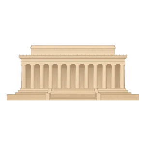 Illustration of Lincoln Memorial