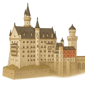 Illustration of Neuschwanstein Castle