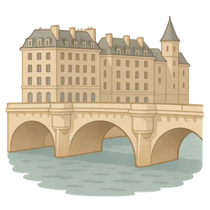 Illustration of Seine River