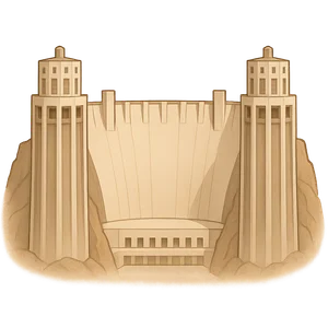 Illustration of Hoover Dam