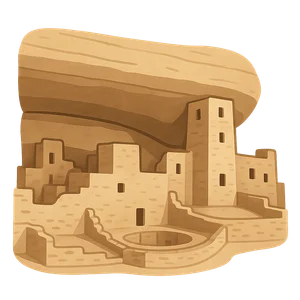 Illustration of Mesa Verde National Park