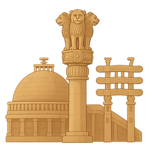 Illustration of Mauryan Empire