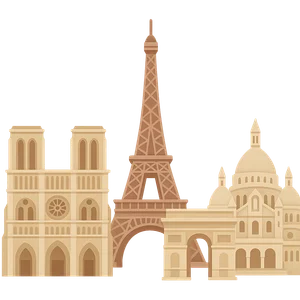 Illustration of Paris, France