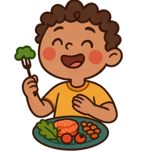 Illustration of Trying New Foods