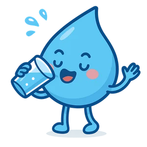 Illustration of Hydration (Drinking Water)