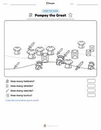 Pompey the Great printable worksheet preview