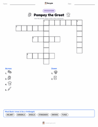 Pompey the Great printable worksheet preview