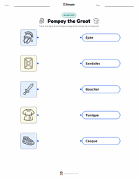 Aperçu de la feuille de travail imprimable Pompée le Grand