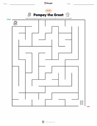 Pompey the Great printable worksheet preview