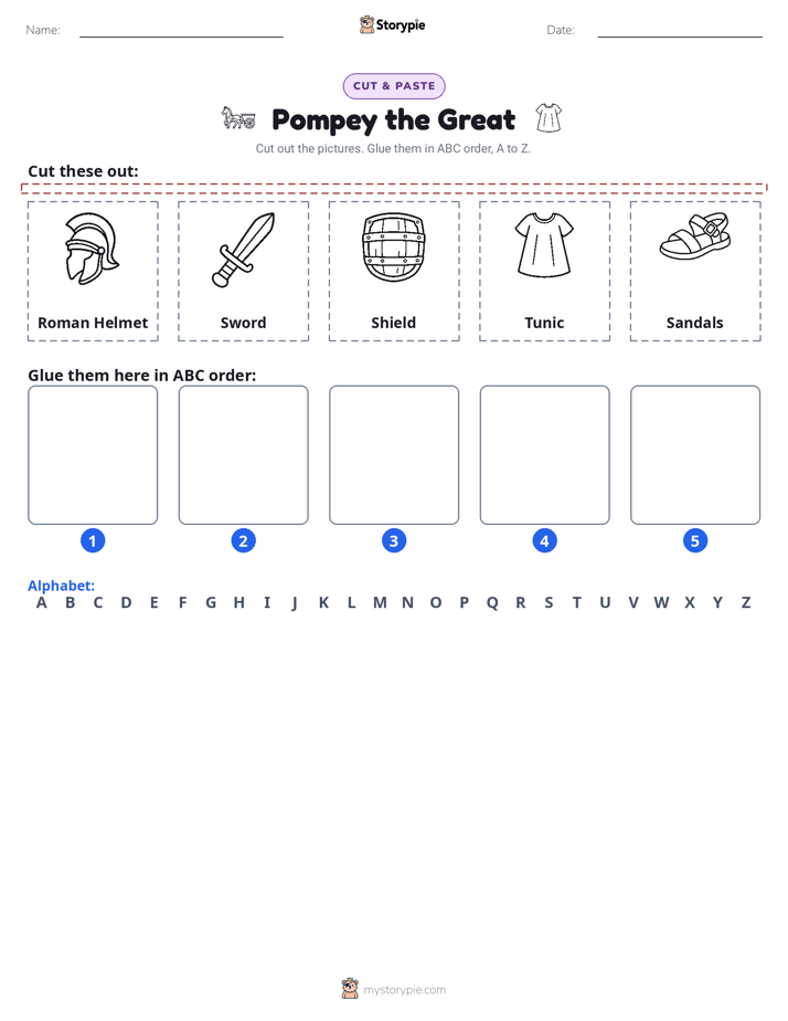 Cut & Paste Alphabet
