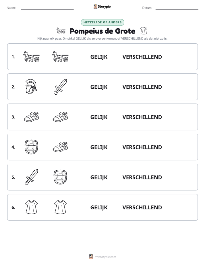 Zelfde of Verschillend
