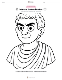 Marcus Junius Brutus printable worksheet preview