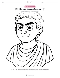 Aperçu de la feuille de travail imprimable Marcus Junius Brutus
