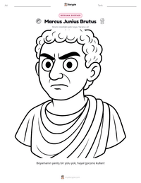 Marcus Junius Brutus yazdırılabilir çalışma sayfası önizlemesi