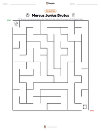 Marcus Junius Brutus druckbare Arbeitsblatt Vorschau