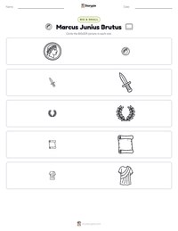 Marcus Junius Brutus printable worksheet preview