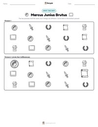 Marcus Junius Brutus printable worksheet preview