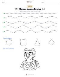Marcus Junius Brutus printable worksheet preview