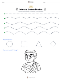 Aperçu de la feuille de travail imprimable Marcus Junius Brutus
