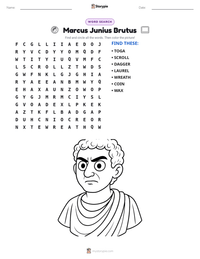 Marcus Junius Brutus printable worksheet preview