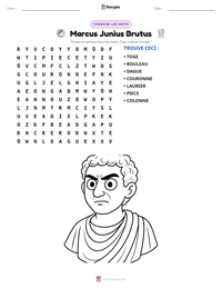 Aperçu de la feuille de travail imprimable Marcus Junius Brutus