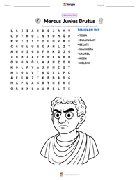 Prabaca lembar kerja cetak Marcus Junius Brutus