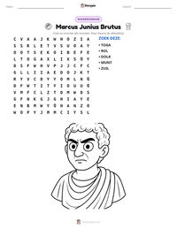 Marcus Junius Brutus afdrukbare werkblad voorbeeld