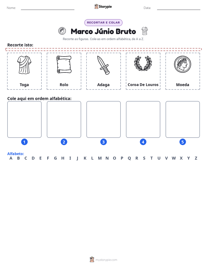 Recortar & Colar Alfabeto