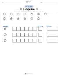 Xem trước tài liệu in sẵn Lịch Julian