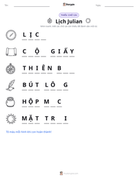 Xem trước tài liệu in sẵn Lịch Julian