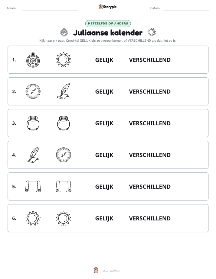 Zelfde of Verschillend
