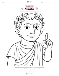 Augustus coloring page for kids
