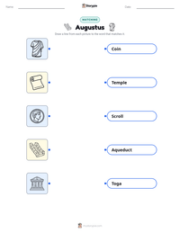 Augustus printable worksheet for kids