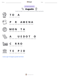 Anteprima della scheda stampabile di Augusto