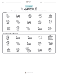 Augustus printable worksheet preview
