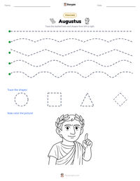 Augustus printable worksheet preview