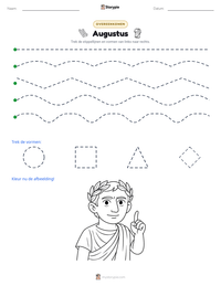 Augustus afdrukbare werkblad voorbeeld